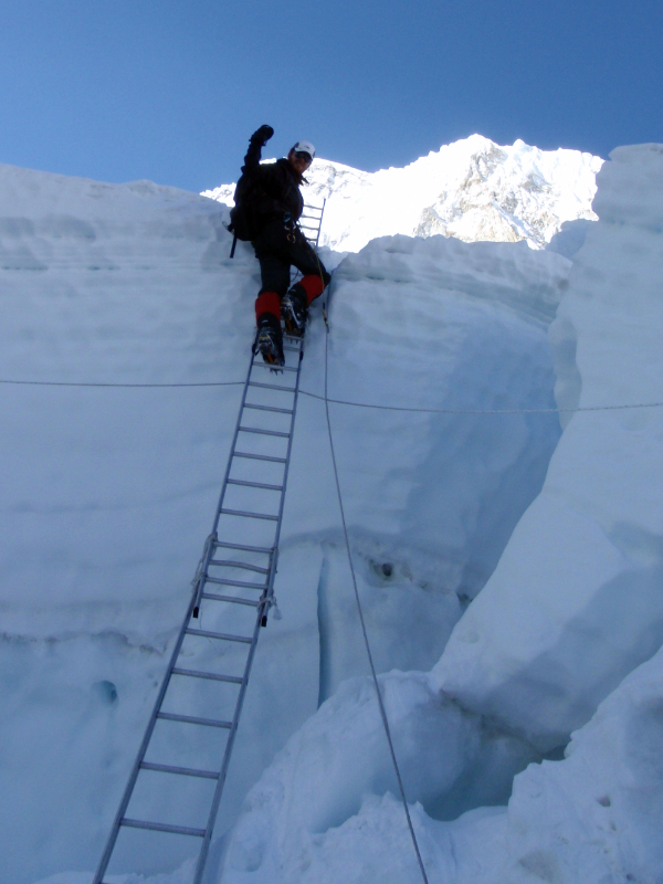 Valerio on the ladder